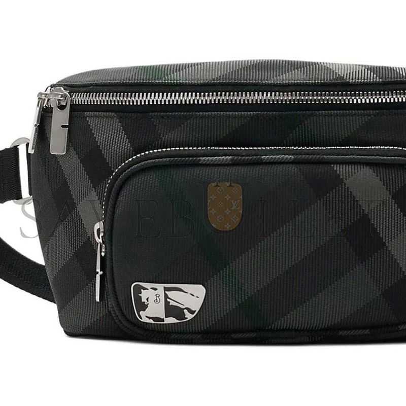 Bv*b*rry grid crossbody waist bag 80974111 (27*14*7cm)